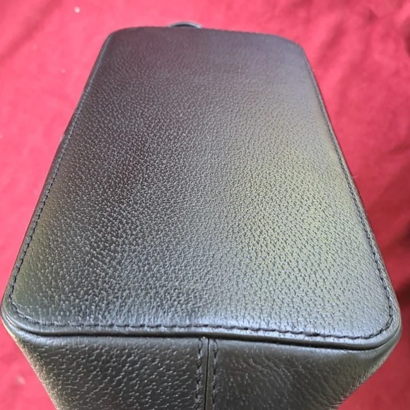 SOLD Kate Spade Soft White/ Black Pebble Leather Satchel/Crossbody EC - Picture 10 of 16